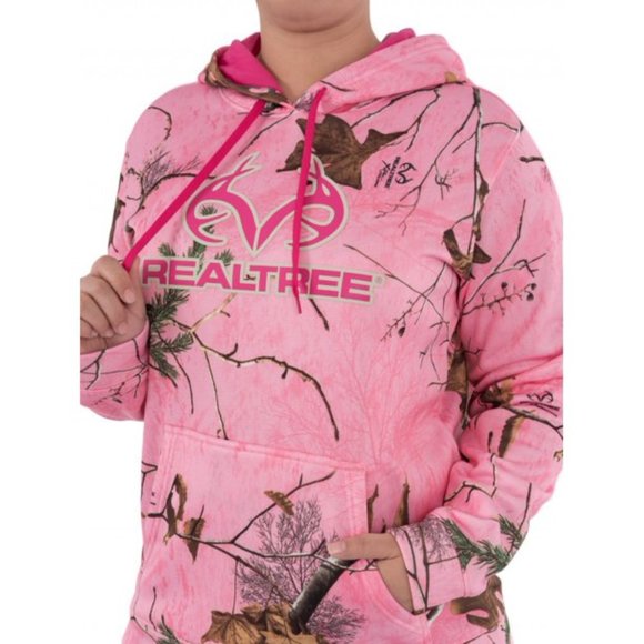 Realtree Performance Pullover Fleece Camo Pink - Picture 5 of 12